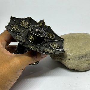 Quemadores de incienso de flor de loto tradicionales con aspecto antiguo - Product Image 3