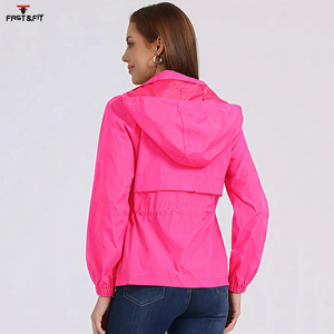 Chaqueta Cortavientos Deportiva de Invierno de Alta Calidad con Logotipo Personalizado, Chaqueta Cortavientos Impermeable para Mujer - Product Image 4