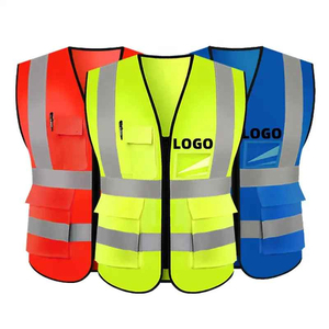 Gilet de sécurité réfléchissant haute visibilité pour les travailleurs de la construction, du transport routier et des secteurs industriels, respirant, en maille, ajustement réglable - Product Image 5