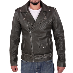 Chaqueta de Cuero para Hombre, Nueva Moda, Cómoda, Resistente al Viento, Transpirable, Color Sólido, Estilo Casual Urbano, Venta al Por Mayor, Personalizable - Product Image 3