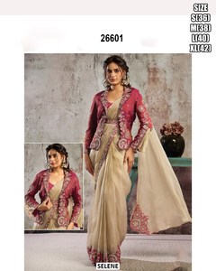 Soft Grace Traditional Crunchy Silk Party Saree-Wrinkle Free Moisture Wicking All Seasons - Product Image 1