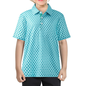 Polo Deportivo para Jóvenes Golfistas, Elástico, Transpirable, de Manga Corta, Ropa Deportiva de Alto Rendimiento - Product Image 1