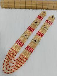 Pakistani/Indian Bridal Mala Zinc Alloy <b>Beads</b> Chokers Trendy Wedding Jewelry <b>Set</b> New Design for Women - Product Image 4