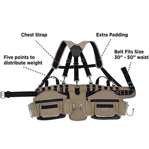 Premium Electrician <b>Tool</b> Pouch - Multi-Pocket Organizer for <b>Tools</b> & Accessories - Product Image 2