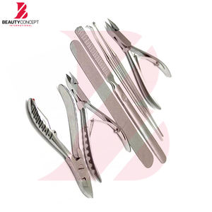 New Trendy <b>Nail</b> Nippers Podiatry <b>Tools</b> 7 Pieces Set <b>Nail</b> Nippers Foot Care Including Leather Case Podiatry Instruments Sets - Product Image 3