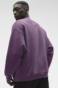 Custom Cotton Crew Neck Sweatshirt Unisex Oversized Blank <b>Pullover</b> Casual Fashion Apparel - Product Image 2