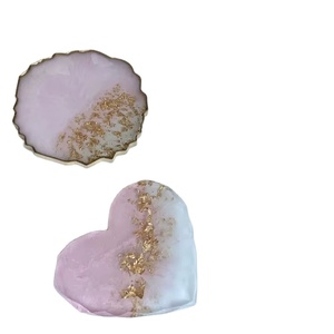 Sous-verres en résine faits à la main uniques tampons carrés de couleur personnalisables pour ensemble de table de tapis de cuisine meilleur prix - Product Image 1