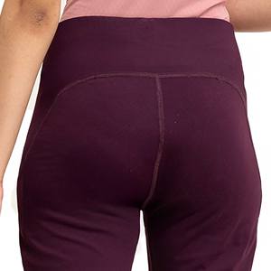 กางเกงโยคะคุณภาพพรีเมียม น้ำหนักเบา เอวสูง ทรงขาบาน สีม่วงเข้ม ขายดีที่สุด ยืดหยุ่น กระชับรูปร่าง ดูมีสไตล์ - Product Image 5
