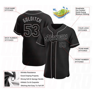 Custom Men Sublimated <b>Baseball</b> Wear Breathable Performance Sports Shirt for Training Team jersey Casual Streetwear jersey - Product Image 6