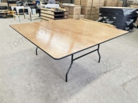 Moderner 6ft Runder Massivholz-Klapptisch für Hotel-Bankette Hochzeiten Gewerbliche Nutzung Restaurant Stapelbar & Wasserfest 10-Sitzer
