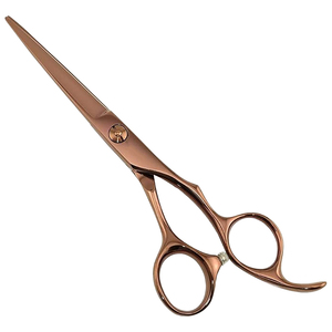 6''/6.5'' Wholesale Professional Hair Cutting <b>Scissors</b> New Design Stainless Steel Barber Hair Shears Brown Hairdresser <b>Scissors</b> - Product Image 1