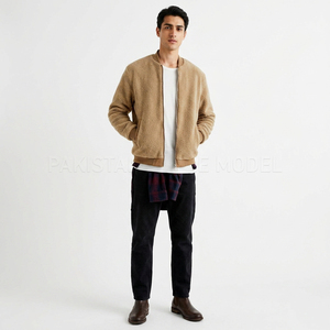 2026 New Best Quality Streetwear Custom Pockets Zip Fashionable Winter <b>Shearling</b> Sherpa Fleece <b>Jacket</b> - Product Image 2