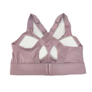 Soutien-gorge de sport respirant à séchage rapide et maintien élevé avec logo frontal, design simple pour le yoga et le confort quotidien - Product Image 2
