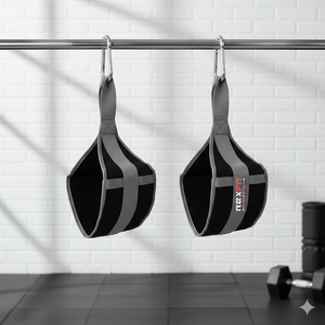 Sangles de traction Rexfit Sport Fitness pour la maison : Soutien confortable des bras pour barre de traction, entraînement de renforcement du tronc et des abdominaux - Product Image 1