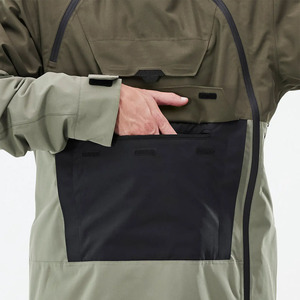 Conjunto de Chaqueta y Pantalones de Esquí Impermeables para Hombre, Color Verde Oliva, con Capucha, para Snowboard y Freeride - Product Image 5