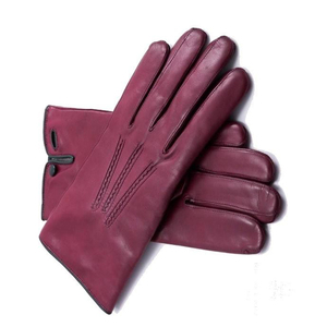 Guantes de lana cálidos de invierno para hombre, guantes de trabajo de piel de oveja impermeables para invierno - Product Image 4