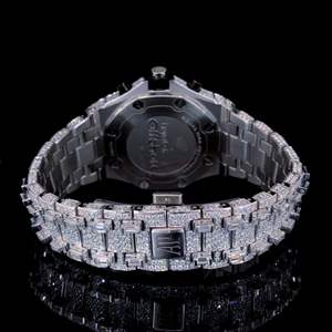 Relojes de Lujo de Cuarzo con Diamantes para Hombre y Mujer, Exquisitos Relojes de Negocios con Esfera de Cristal - Product Image 3