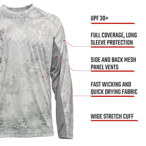 Hoodie de pêche sublimé haute performance, léger, séchage rapide, protection solaire UPF, vêtements d'extérieur personnalisés pour l'été - Product Image 3