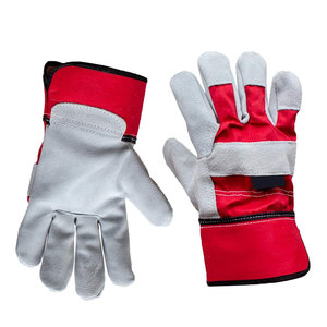 Gants de travail antidérapants robustes, résistants aux coupures, en cuir, vêtements de travail de sécurité, gants de travail - Product Image 6