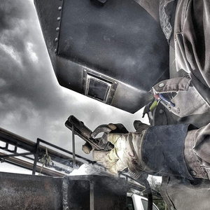 Gants de soudage TIG en cuir de chèvre et croûte de cuir, conception personnalisée, ignifuges, pour la protection des mains et la lutte contre les incendies, vente en gros - Product Image 2