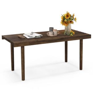 Mesa de centro de 39 pulgadas con tablero de listones para salas de estar y recepción - Product Image 1