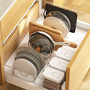 Étagère de rangement murale double niveau en fer robuste pour cuisine, résistante à la rouille, personnalisable OEM - Product Image 6