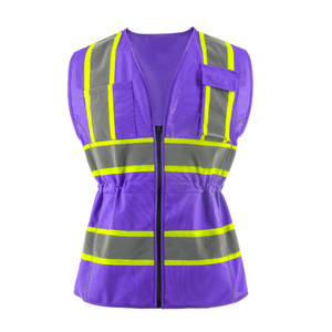 Chaleco de Seguridad Reflectante de Alta Calidad en Dos Tonos con Múltiples Bolsillos y Franjas de Alta Visibilidad para Uso Laboral - Product Image 2