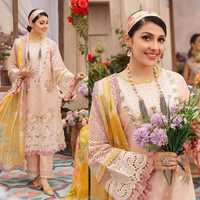 Collection d'été originale 2025 OEM Salwar Kameez indien pakistanais pour femmes, personnalisé, couleur unie, coton, décontracté, de marque, pour les fêtes