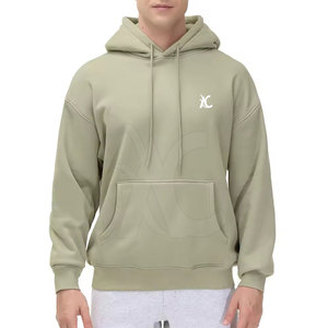 Sudadera con capucha de corte holgado para hombre, de algodón grueso mezclado, ideal para colecciones de venta al por mayor y al detalle. - Product Image 1