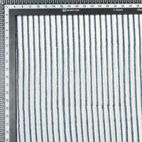 Tissu en coton organique léger imprimé à la main avec des rayures bleues pour les rideaux de chemises de garçons Home Decor Crafts Bags Car Covers