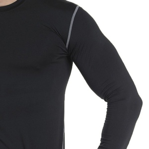 <b>Men's</b> <b>Compression</b> T-<b>Shirt</b> Breathable Spandex/Polyester Fabric Seamless Fusing Custom Logo Positions Front Left Sleeve Back Right - Product Image 4