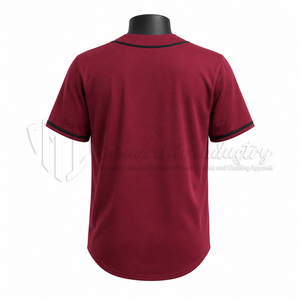 เสื้อเบสบอลแบบกำหนดเอง ระบายอากาศได้ดี ติดกระดุมด้านหน้า เสื้อทีม แบรนด์ส่วนตัว รับผลิตแบบ OEM ODM ขายส่ง ผู้ผลิตชุดกีฬา - Product Image 2