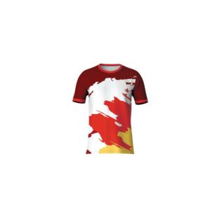 T-shirt uni en sublimation 100% polyester jersey doux, lisse, séchage rapide, respirant, unisexe, adapté à l'impression personnalisée et à la promotion - Product Image 2
