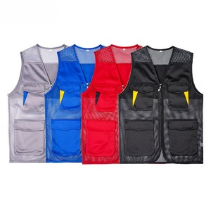 Custom Logo Men's Workwear Vest Multi Pockets Breathable <b>Construction</b> <b>Work</b> Vest <b>Clothes</b> High-end Waistcoat Vest <b>Work</b> <b>Clothes</b> - Product Image 1