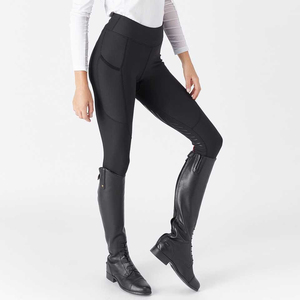 Nuevos Leggings de Equitación Negros de Cintura Alta a la Moda, Personalizados, Ecológicos, Transpirables, de Secado Rápido, Pantalones de Compresión para Mujer - Product Image 6