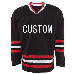 Camiseta de Hockey sobre Hielo, Sublimación, Venta al Por Mayor, Ropa Deportiva, Poliéster, Compresión, Transpirable, Secado Rápido, Cuello en V, para Hombre - Product Image 4