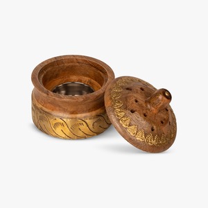 Quemador de incienso de resina con acabado de madera de lujo para la decoración de la sala de oración islámica y la sala de estar - Product Image 5