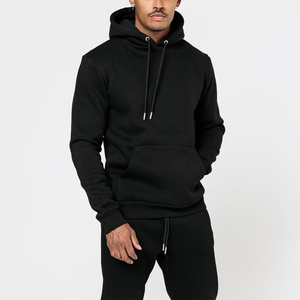 Trajes de invierno ecológicos de lana de poliéster/algodón de peso pesado para hombres y mujeres pantalones de chándal con capucha holgados de gran tamaño con hombros caídos - Product Image 3