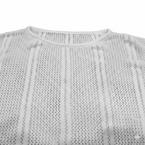 Suéter de PO informal con cuello de PO unisex personalizado, prendas de punto de invierno de talla grande, hilo de lana, tela transpirable, detalle de manga completa - Product Image 5