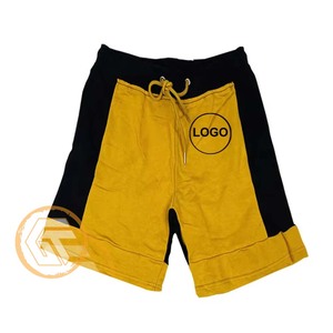 กางเกงขาสั้นสไตล์ไฮสตรีทผ้าฝ้ายฟลีซปักลายด้านหน้าแบบกำหนดเองได้ 100% คุณภาพสูงสำหรับผู้ชาย ระบายอากาศได้ดี - Product Image 1