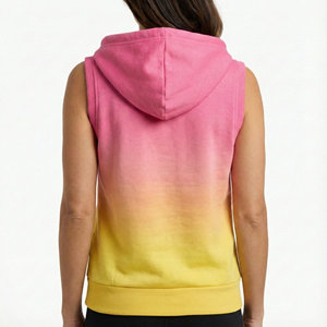 เสื้อกล้ามฮู้ดดี้กีฬาผู้หญิง ระบายอากาศ แห้งเร็ว ผ้าฝ้ายใยไผ่ 220 กรัม สีพื้น สำหรับออกกำลังกาย ฟิตเนส เทรนนิ่ง ลำลอง - Product Image 2