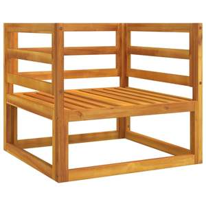 Silla de Jardín de Madera de Acacia con Cojines Verdes, Muebles de Exterior de Primera Calidad - Product Image 3