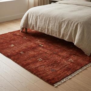 Luxury Handmade Area Rug Classic Floral Pattern Soft Wool Flat Pile Carpet for Living Room Bedroom Home Decor - Product Image 2