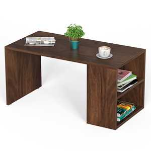 Juego de Mesa de Centro y Bandeja para Té de Diseño Moderno Tayvue en Madera de Arce Marrón para Sofá, Sala de Estar o Recibidor - Product Image 5