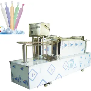 Máquina selagem pequena giratória automática do congelação dos Pops do tubo plástico do produto Máquinas congelando o enchimento do pop do gelo