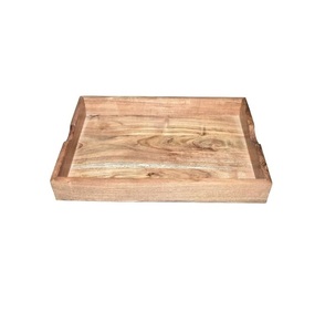 Bandeja de madera para decoración de mesa de centro, elegante, para velas, jarrones, libros, que mejora el ambiente de la sala de estar - Product Image 1