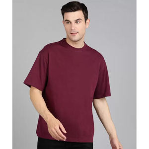 T-shirts en coton biologique personnalisés de haute qualité, épais, surdimensionnés, pour hommes, respirants, écologiques, unisexes - Product Image 1