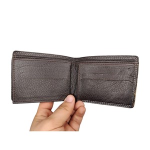Cartera Corta de Cuero Genuino para Hombre con Logotipo Personalizado de Alta Calidad, Bordado, Bajo MOQ, Venta al Por Mayor, Múltiples Ranuras para Tarjetas, OEM, RFID - Product Image 3