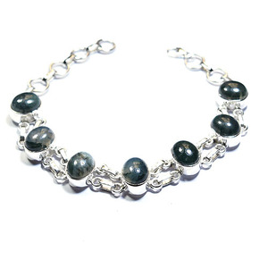 Trendy hot selling Bracelet 925 Sterling <b>Silver</b> white rainbow moonstone latest design high fashion charming bracelet - Product Image 2