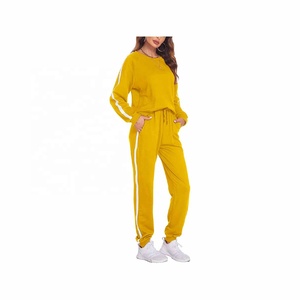 Ensemble de survêtement décontracté tie-dye 2 pièces pour femme MASHADI – Col rond, manches longues, pantalon de jogging, grande taille, idéal pour l'hiver - Product Image 1